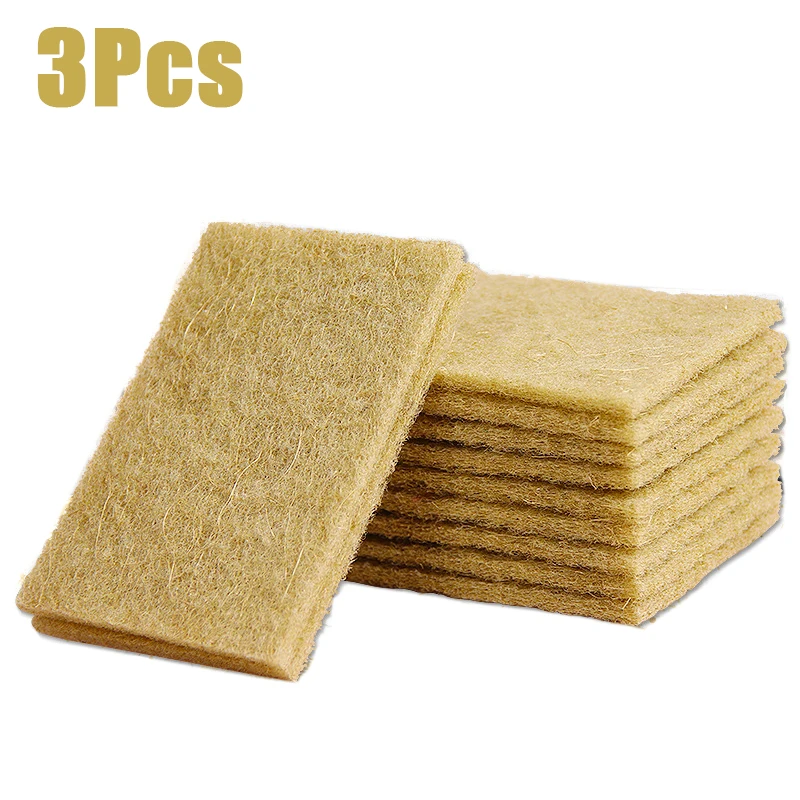 

3/5/10 шт., сизалевая губка из микрофибры, экологически чистые растительные губки для мытья посуды, ткань для чистки из натурального волокна, кухонные аксессуары