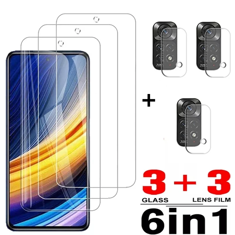 Tempered Glass For Xiaomi Redmi Note 11 11S Note11 10 9 9S 8 X4 Pro 5G Screen Protector For Poco X3 Pro NFC F4 F3 M3 M4 GT Glass