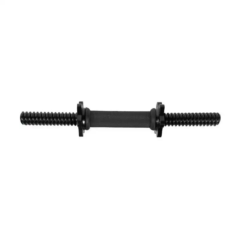 

Standard 14" Dumbbell Handle with Spinlock Collars, Single, Black