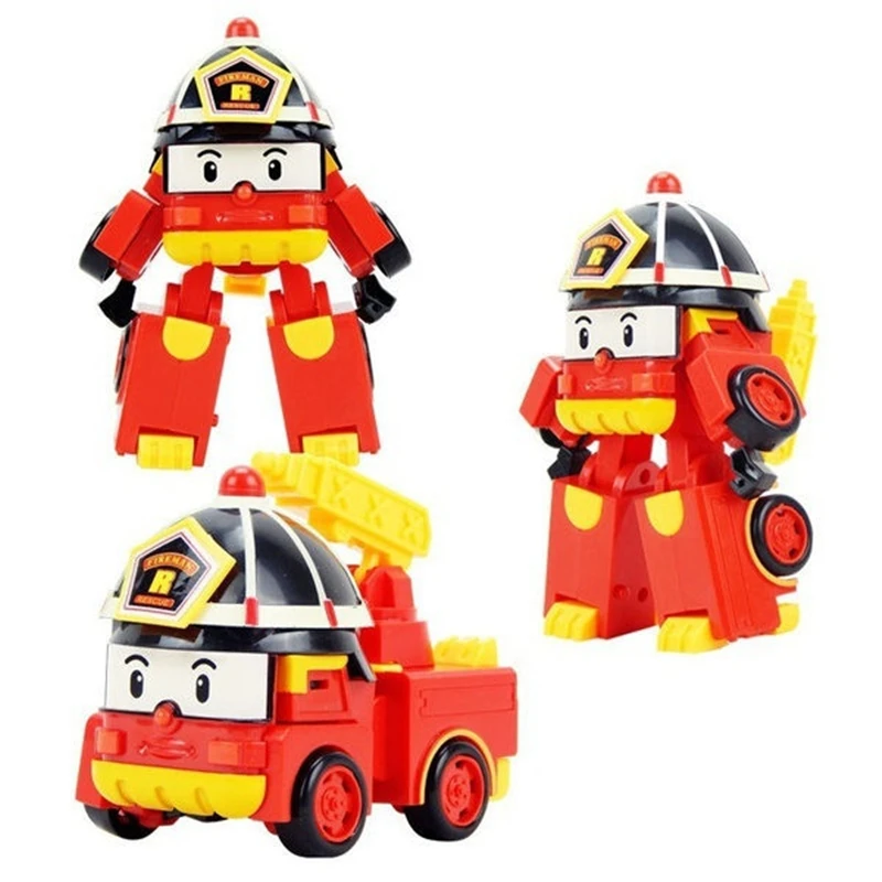 Аниме-фигурки Robocar модель робота поли Мультяшные автомобили-трансформеры