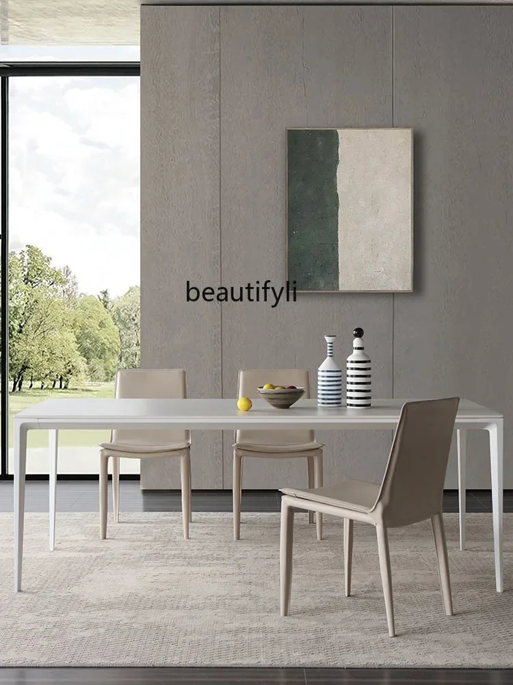 Набор обеденных столов и стульев Delifeng металлический прямоугольный стол для