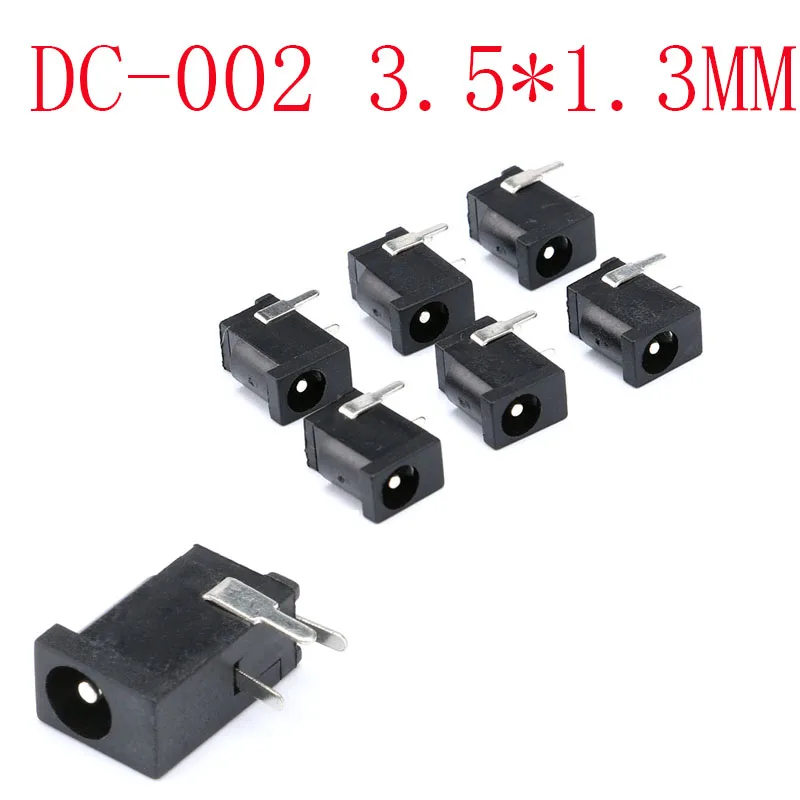 

10 шт., Женский Разъем питания, 3,5x1,3 мм
