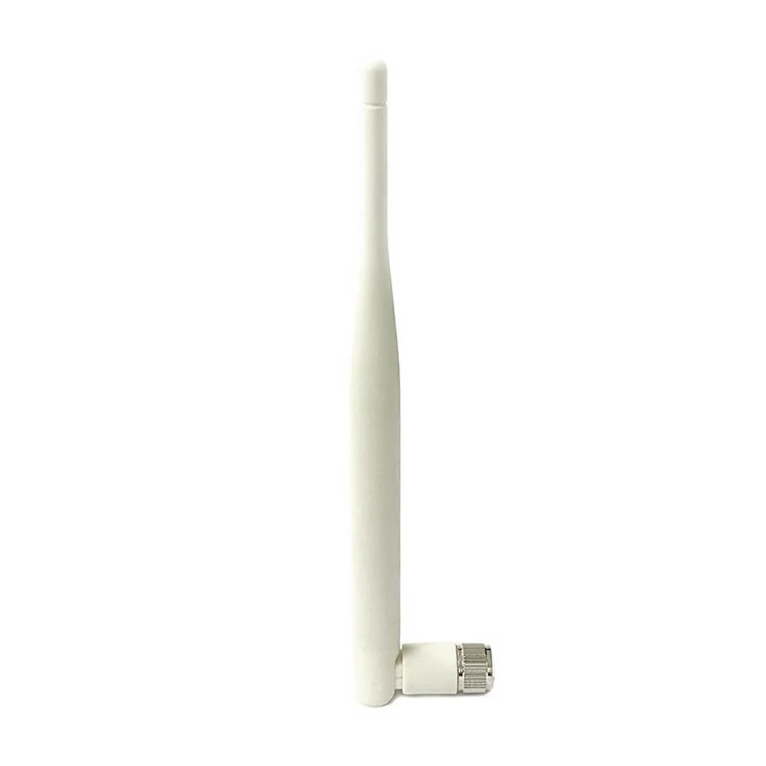 Фото 1 шт., 2,4 ГГц, 6dbi, Wi-Fi антенна с высоким коэффициентом усиления, Omni RP SMA, штекер с отверстием, усилитель сигнала, белая высококачественная антенна №4