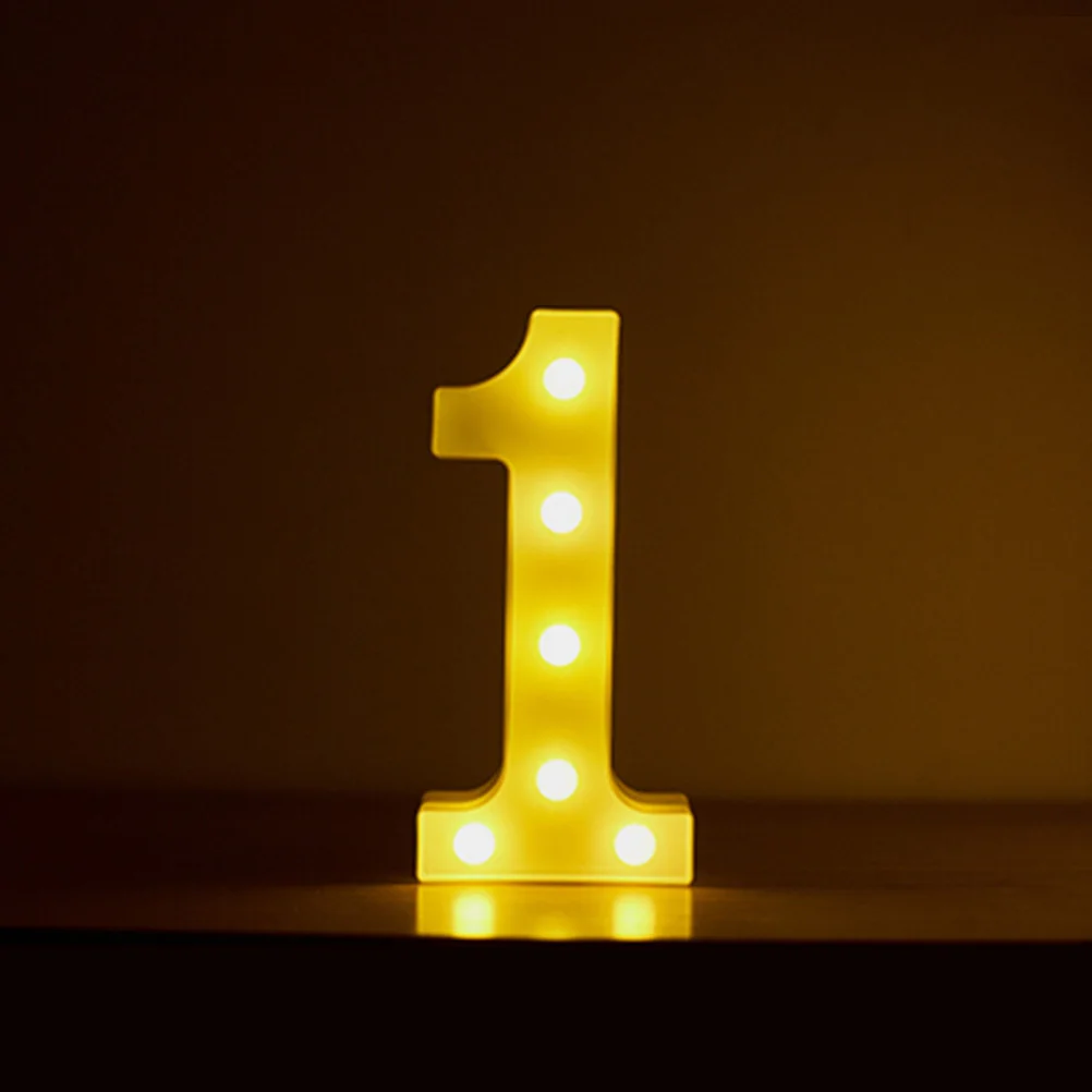 

Number Led Lights Lamp Light Sign Marquee Party Letterbirthday Neon Decoration