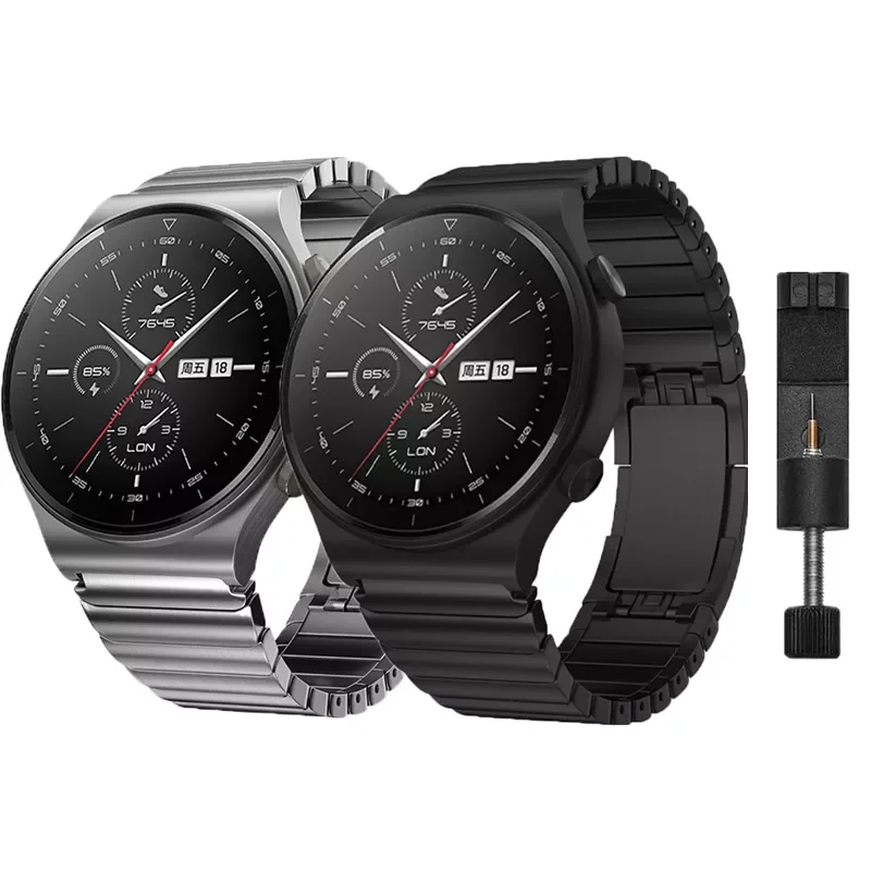 

Металлический ремешок для часов GT3 GT2 Pro Watch 3 46 мм Magic 2, браслет из нержавеющей стали с застежкой, 22 мм