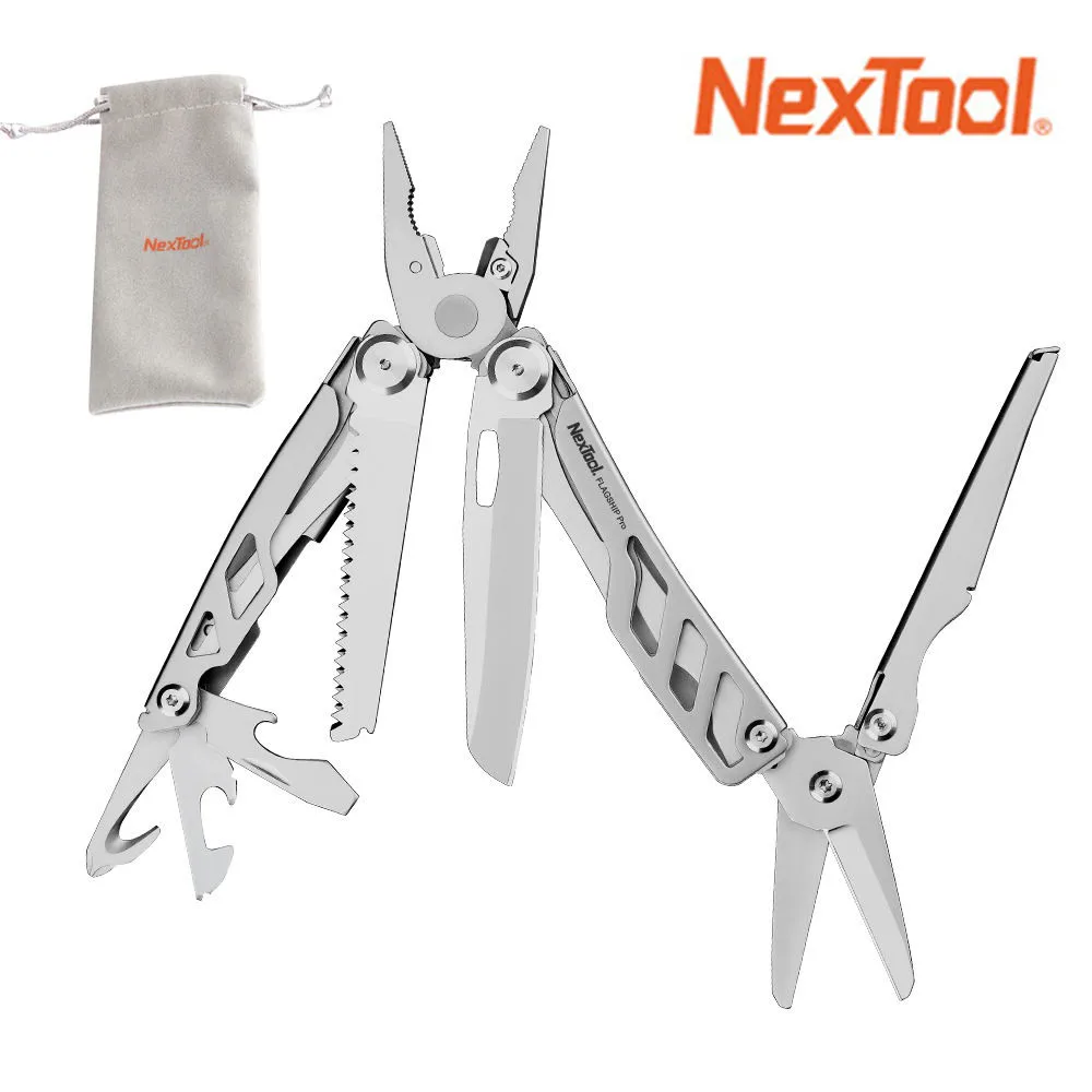 Фото Складные ножи 16 в 1 Nextool Flagship Pro, карманный нож, многофункциональные плоскогубцы, ножницы для рыбалки, для повседневного использования, много... №3
