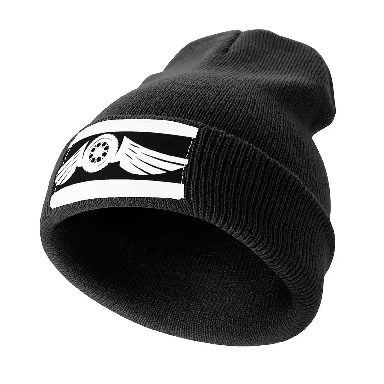 Не катаюсь быстревшим чем ваш ангел может полетать. Вязаная шапка Дизайнерская