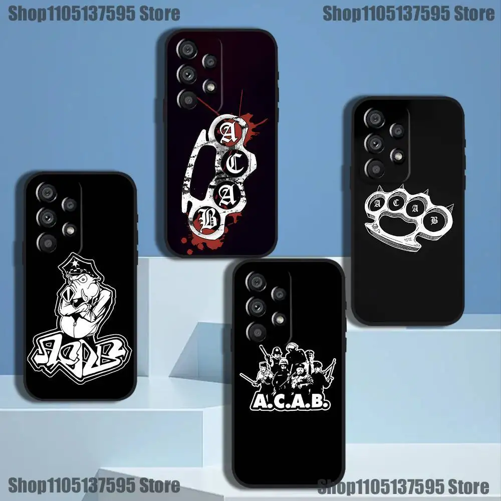 Фото Чехол для телефона Ultras Acab для Samsung Galaxy A73,31,32,72,41,53,52,71,22,5G, Note,J7,8,9 Soft Black Cover №1