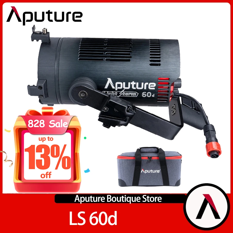 Aputure LS 60d 5500K Дневной свет фотография фото Встроенный 8 эффект освещения водонепроницаемый IP54 CRI 95 + TLCI 95 +