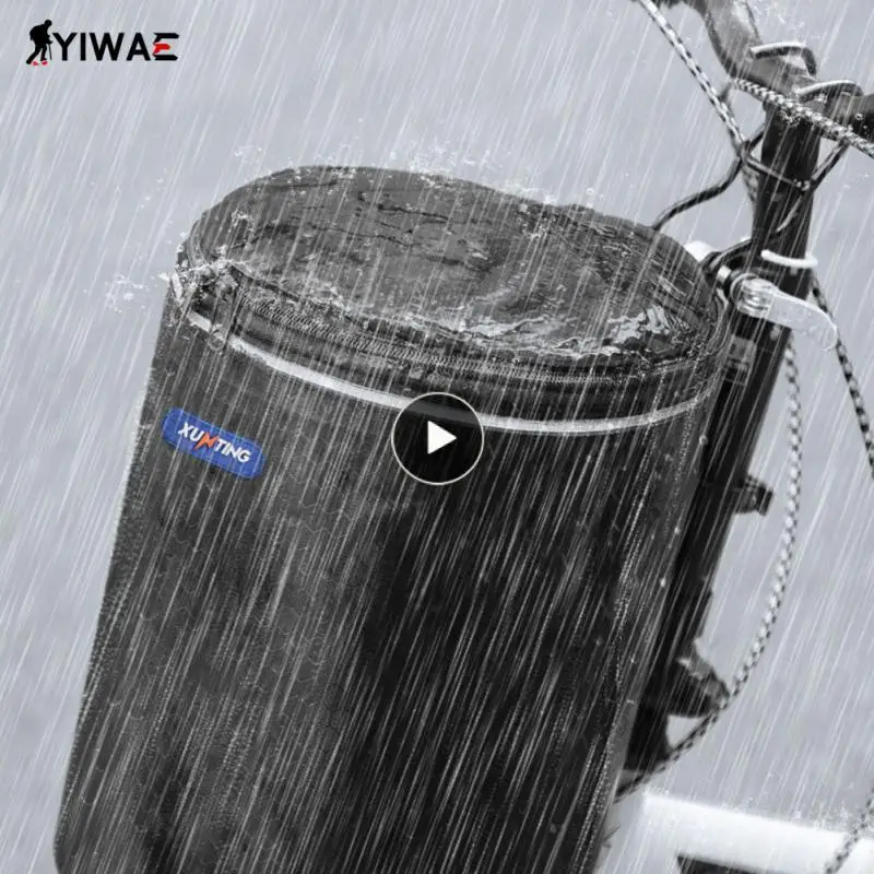 

Waterproof Bike Basket Cycling Bag Electric Car Front Basket Bicycle Carrier Panniers Vegetable Basket Bicycle Accessories