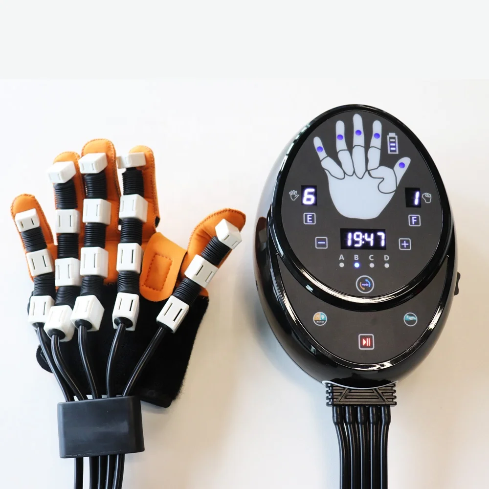 

Best physical therapy equipments hemiplegia finger rehabilitation trainer robot glove for stroke hand function training exerc