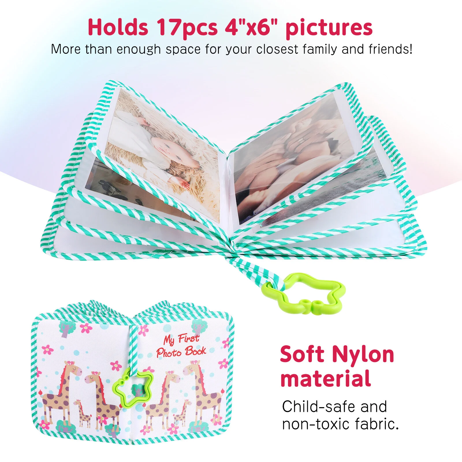 

Photo Album Baby Book First Year Personalized Picture Infant Essentials Newborn