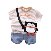 new summer baby clothes suit children boys girls casual striped t shirt shorts 2pcssets toddler fashion costume kids tracksuits