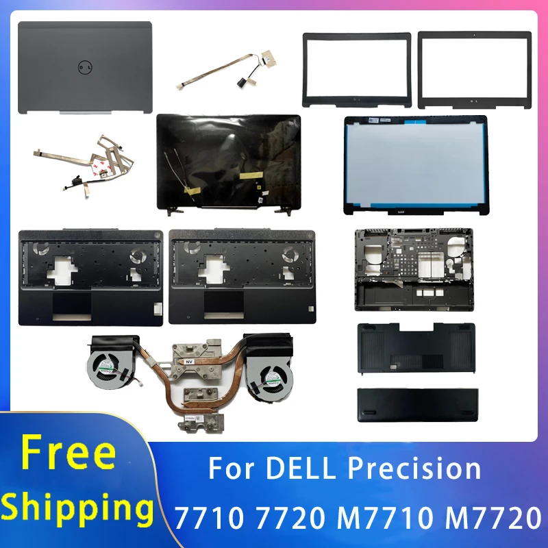 

New For Dell Precision 7510 7520 M7510 Replacemen Laptop Accessories Lcd Back Cover/Front Bezel/Palmrest/Bottom/Screen Cable