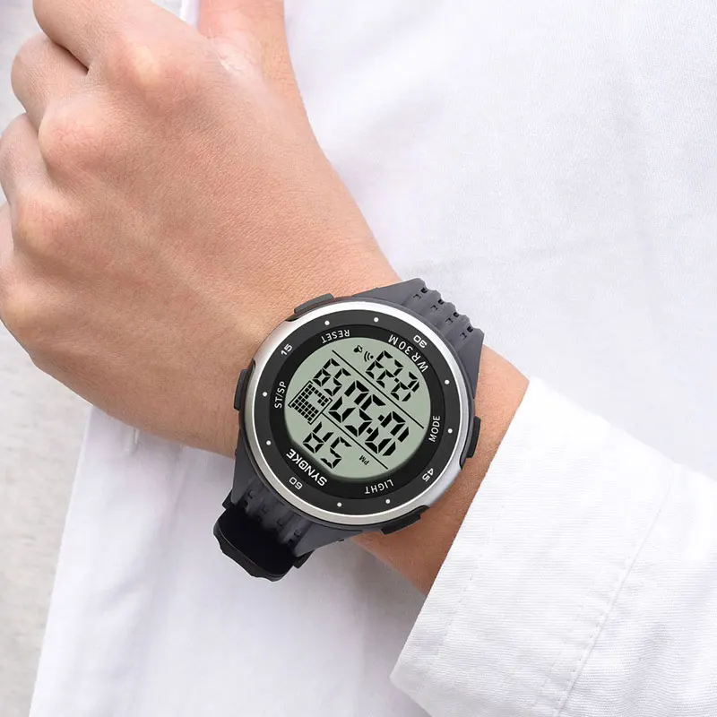 

SYNOKE Men Watch Sports Waterproof Luminous Wristwatches Shockproof Large Dial Electronic Clock Men Digital Watch Relogios