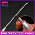 Новинка 2022, инструменты для дизайна ногтей, толкатель для кутикулы из нержавеющей стали, ложка с двойной головкой для удаления, инструменты для маникюра, толкатель для ухода за ногтями