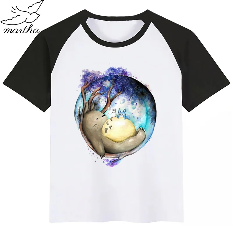 Totoro New Autumn Print Children T-shirt Short Sleeve O-neck T Shirt Baby Gilrs Casual Tshirt Kids Clothing,Drop Ship