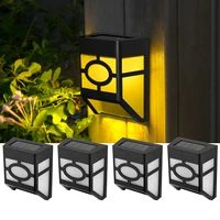 solar wall lights outdoor solar led waterproof lighting for deck fence patio front door stair landscape yard and driveway path