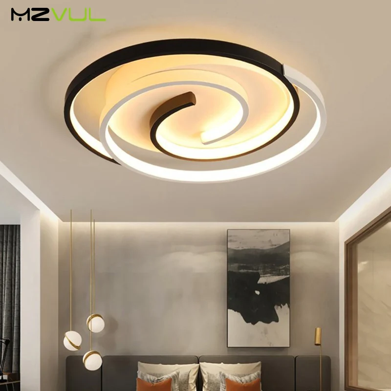 

Nordic LED Ceiling Lights 60w Modern Creative Living Room Ceiling Lamp RC Dimmable Bedroom Balcony Room Decorative Lighting