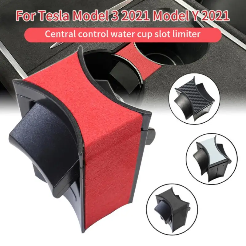 

Car Cup Holder Limiter New Car Water Cup Slot Slip Limit Clip ABS Turn Fur Car Cup Holder Limiter For Tesla Model 3 Model Y 2021