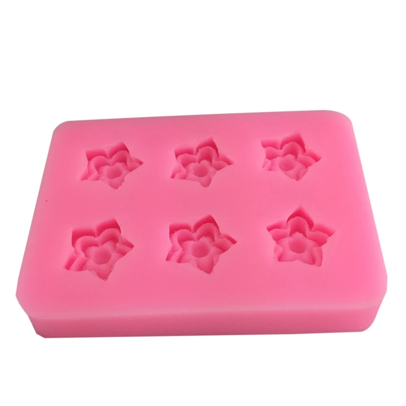 

DIY Fondant Molds Chocolate Moulds Candy Mould Flower Shaped Silicone Material