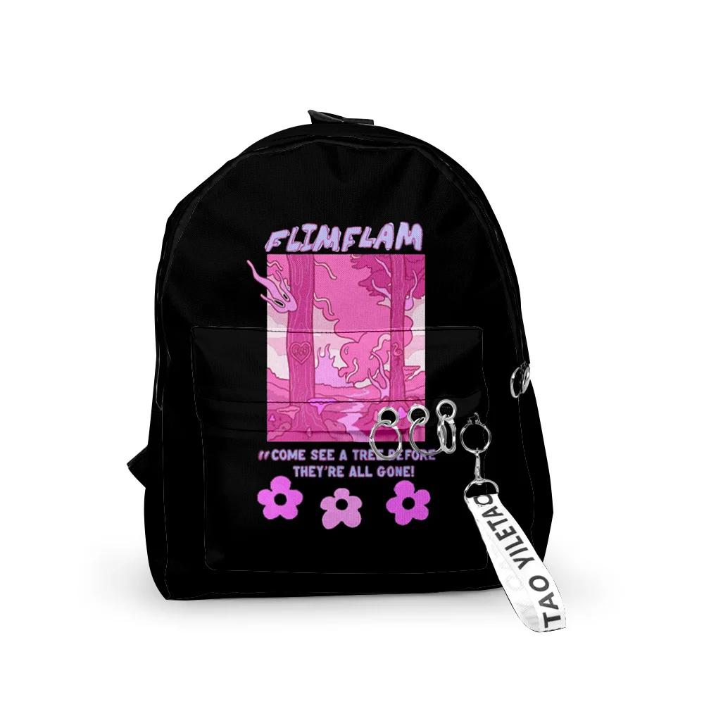 

2022 Flim Flam Flamingo Merch don't burn your home женский рюкзак Оксфорд с подвесной пряжкой стиль детская школьная сумка дорожный рюкзак