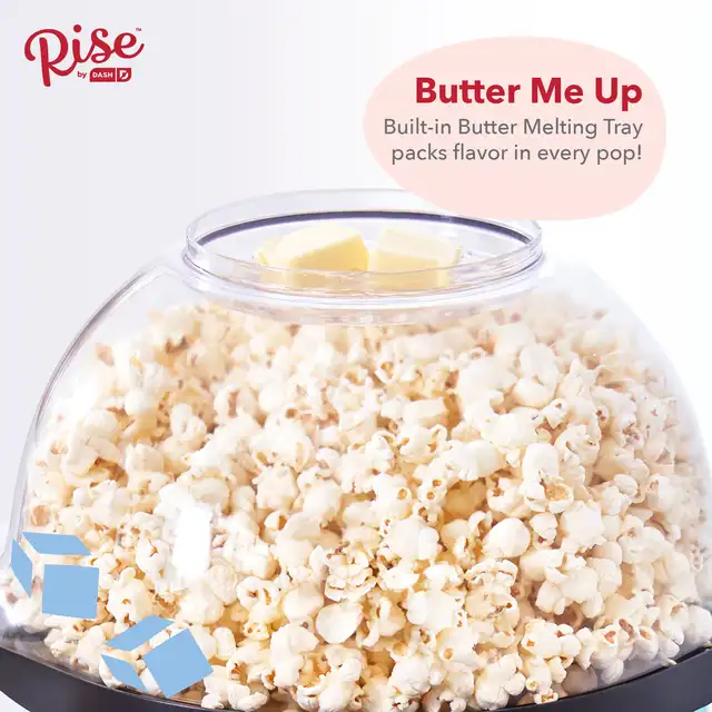 Rise by Dash 4.5 Qt. Sky Blue Stirring Popcorn Popper - Power Townsend  Company