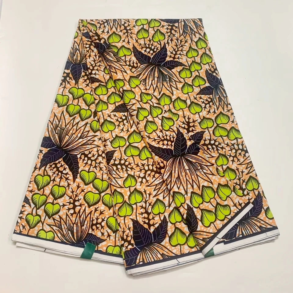 

2023 New Hot Sale African Wax Orginal Fabric Cotton Material Nigerian Ankara Block Prints Batik High Quality Tissue Sewing Cloth