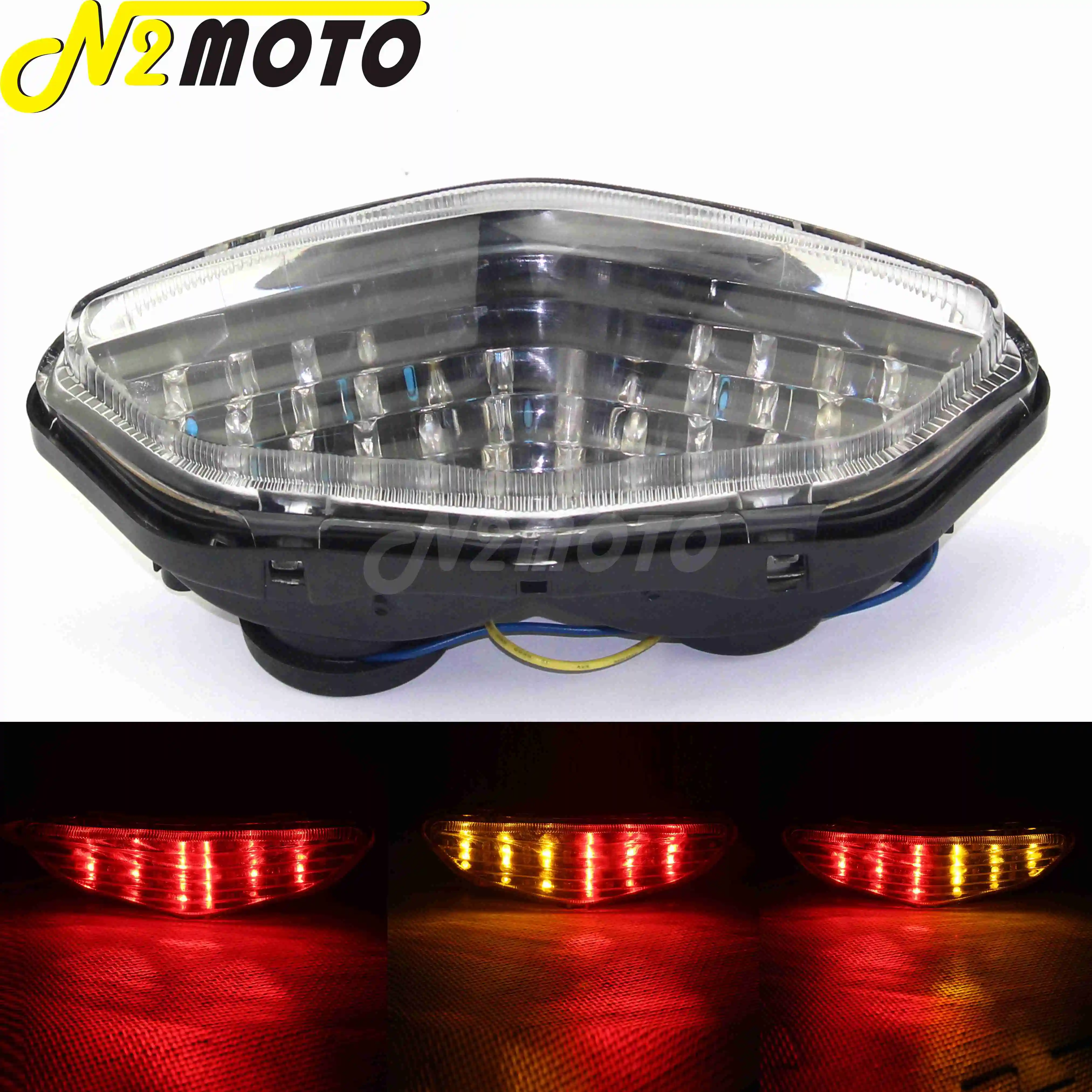 

Прозрачный светодиодный задний тормозной светильник поворотники для 2003-2008 Suzuki DL 650 1000 V-Strom задние габаритные фонари мотоцикла светильник s