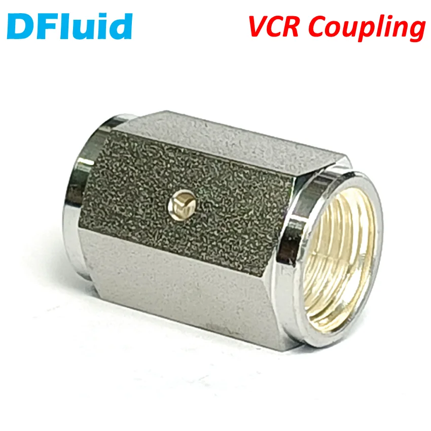 VCR Fitting Female VCR Coupling Stainless Steel 316 Face Seal Fitting 1/4 3/8 1/2 3/4 inch High Purity replace Swagelok