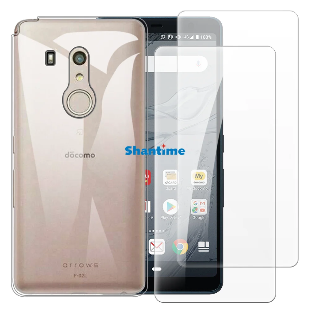 Мягкий чехол + комплект из закаленного стекла для защиты экрана Fujitsu Arrows Be3 F-02L