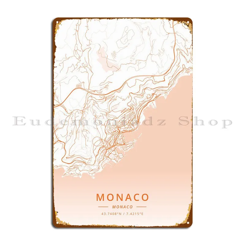 

Металлический знак Монако, Настенный декор для паба, дизайнерский фотопостер для паба