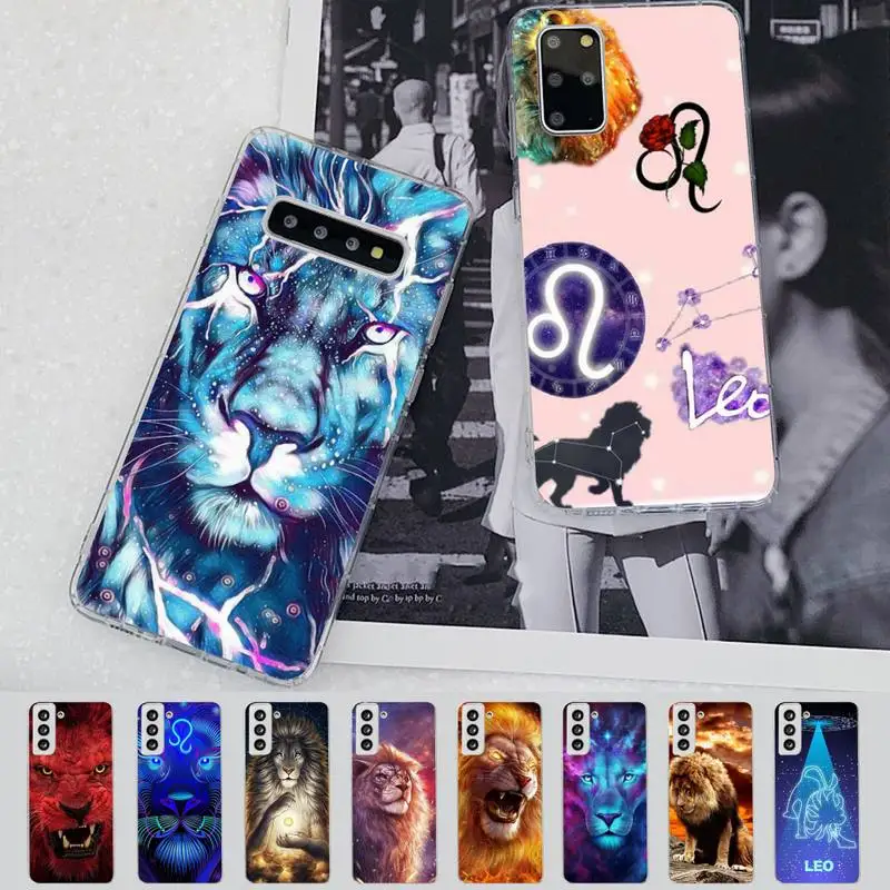 

Constellation Leo Phone Case for Samsung S21 A10 for Redmi Note 7 9 for Huawei P30Pro Honor 8X 10i cover