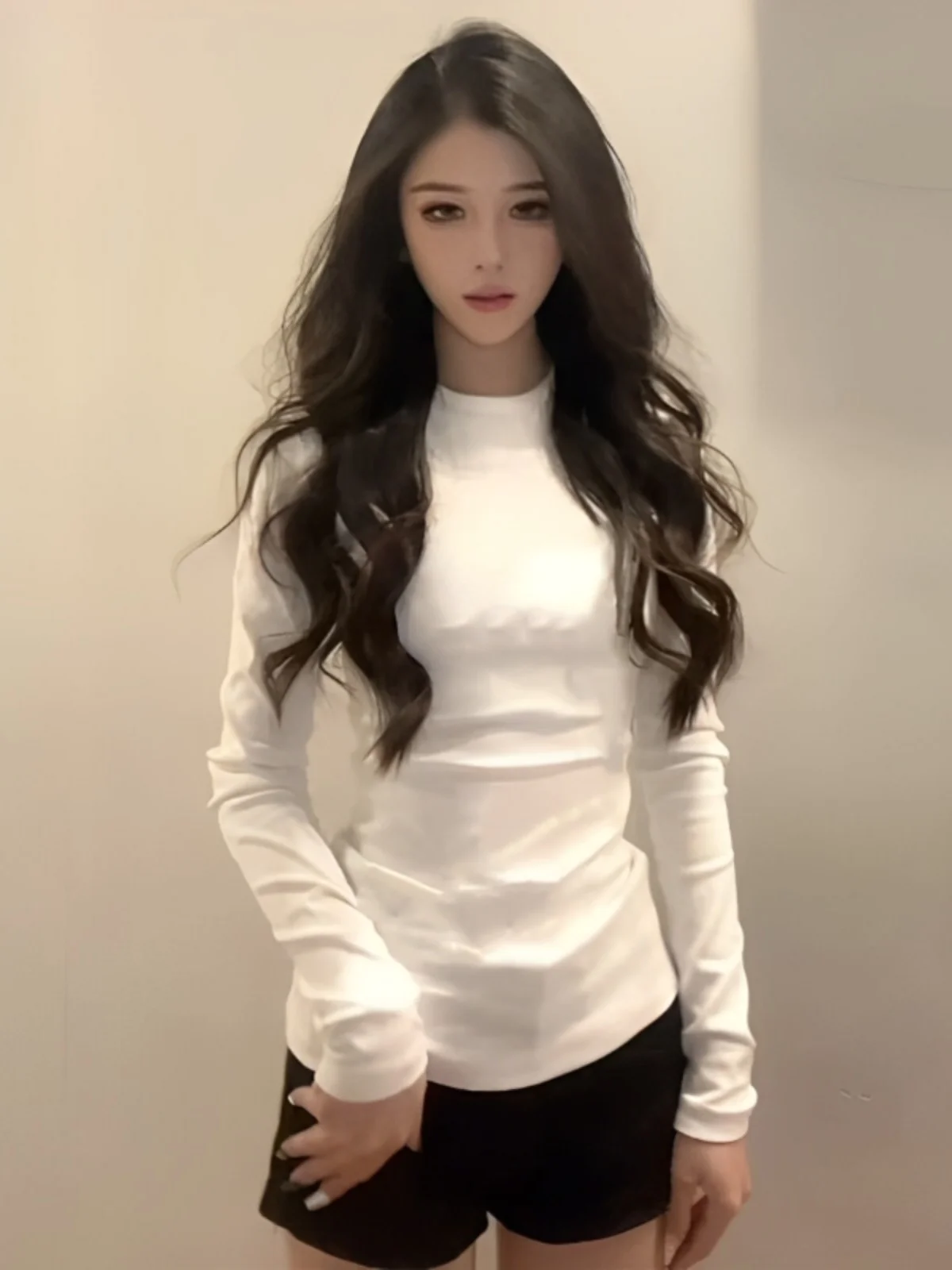 Женская нижняя рубашка Dralon осенне-зимняя внутренняя одежда утолщенная теплая