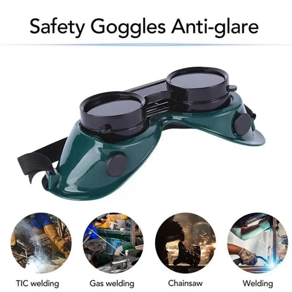 

Anti-glare Protective Welding Glasses Portable Welding Safety With Protective Cutting Up Goggles Flip Glasses Welder Grindi L6Y8
