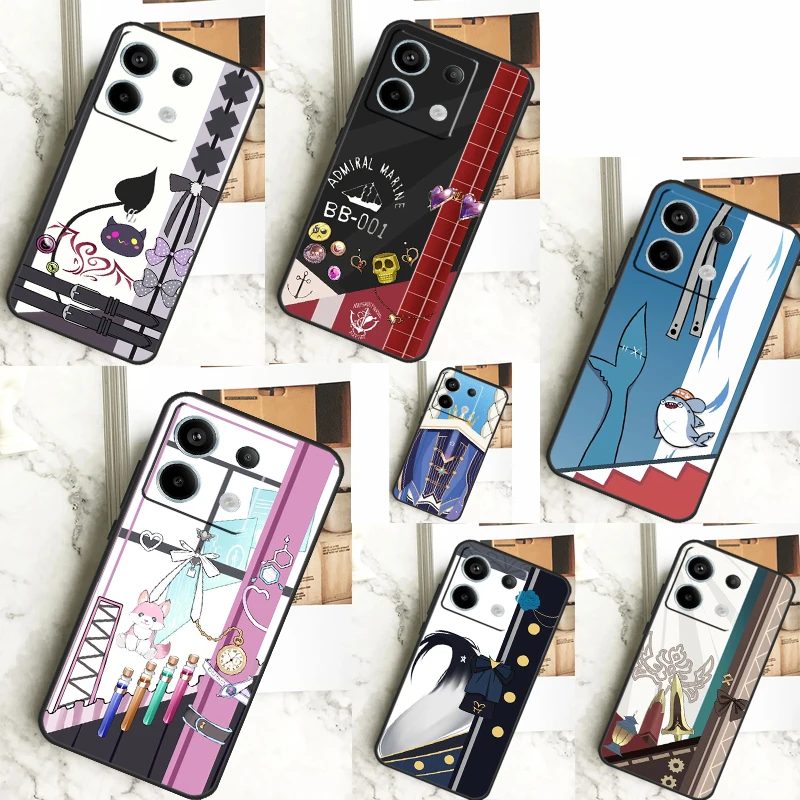 Чехол Hololive для Xiaomi Redmi Note 11 9 10 12 13 Pro Plus 12S 11S 10S 9S 10C 12C 13C чехол