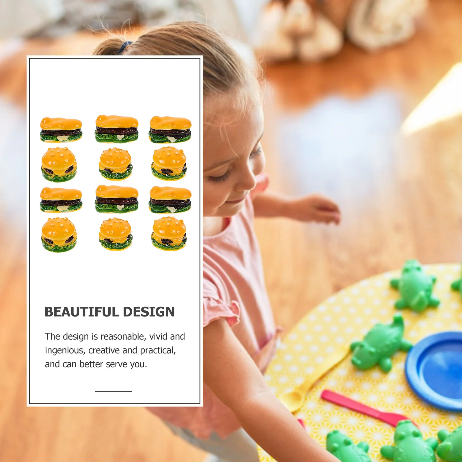 20 шт. мини-игрушки для гамбургеров аксессуары игрушки гамбургеры миниатюрные