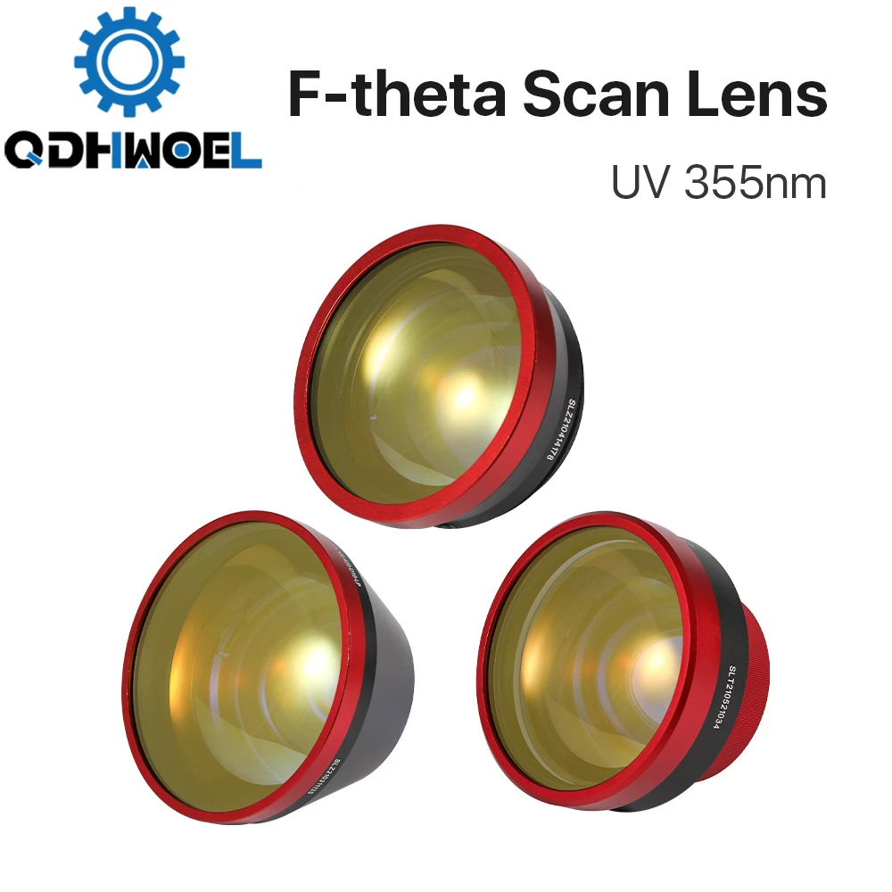 

355nm UV F-theta объектив 175*175/250*250/300*300 мм Рабочая площадь M85 крепление резьба для UV Galvo маркировочной системы
