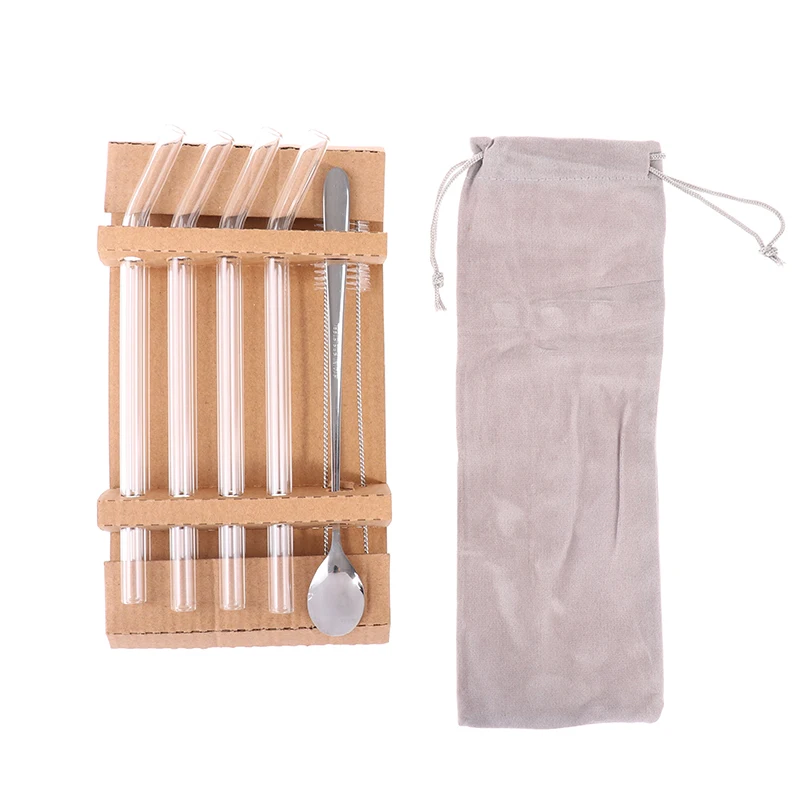 

11 шт., стеклянная трубочка, термостойкая, для напитков, прямая фотография