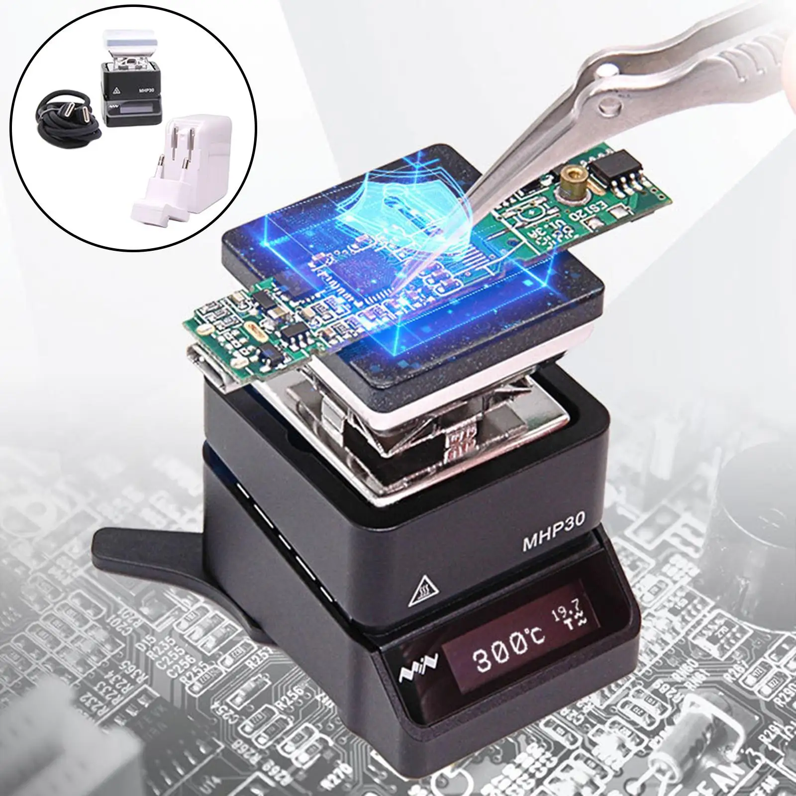 MHP30 Мини-подогреватель с горячей плитой 30x30 мм Постоянная зона нагрева