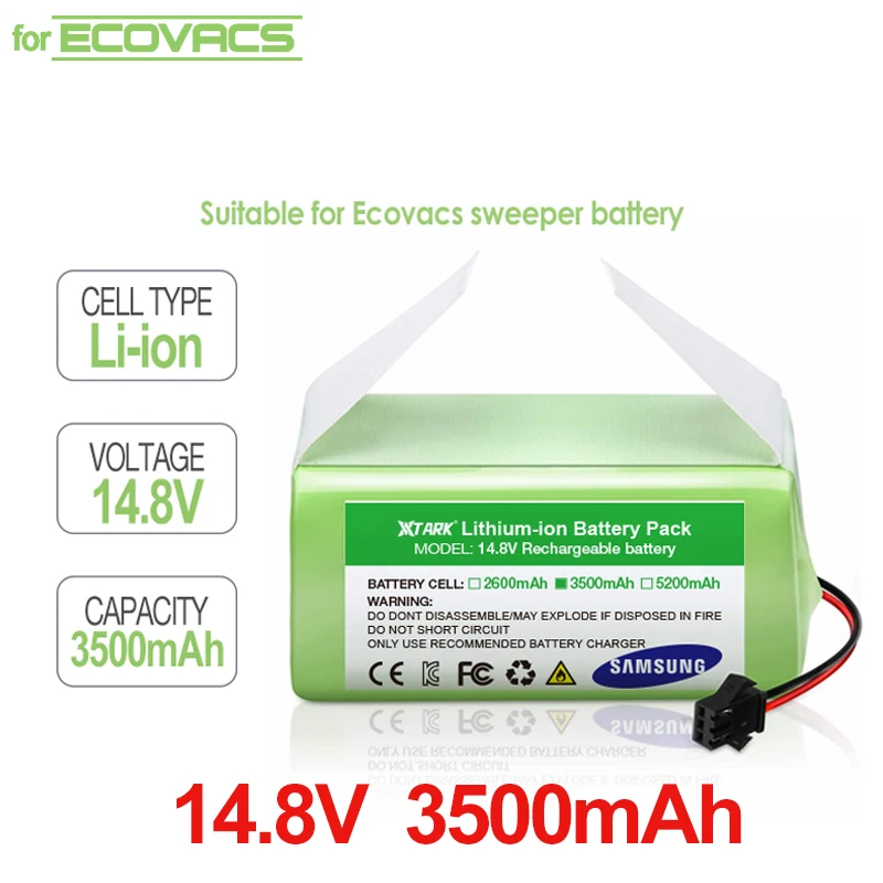 

14.8V 2600mah 3500mah 5200mAh batteries rechargeable for Ecovacs Deebot N79 DN622 Eufy Robovac 11 11S 12 35C X500