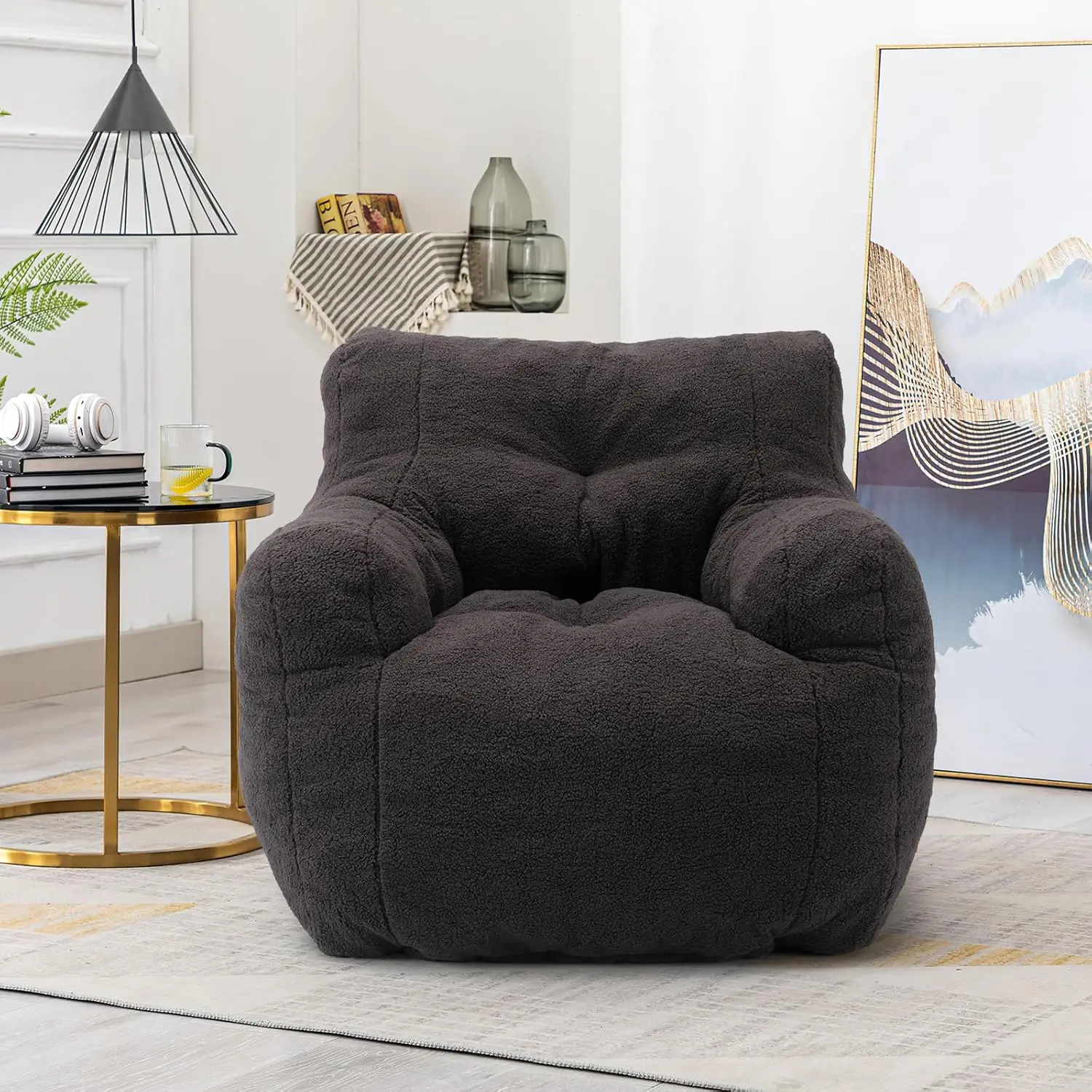 Кресло-мешок Большое кресло-мешок для взрослых с подлокотником Удобный