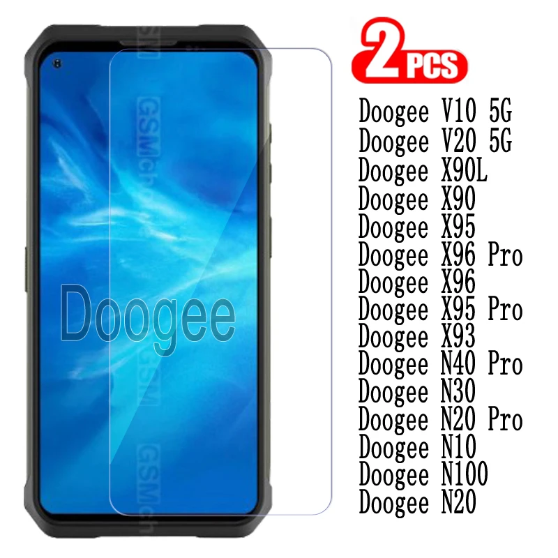 2-1 шт. стекло Для Doogee V10 20 X90L X90 X95 X93 X96 N10 N20 N30 N40 Pro защитная пленка на V 10 20X93 95 N 30 40 -