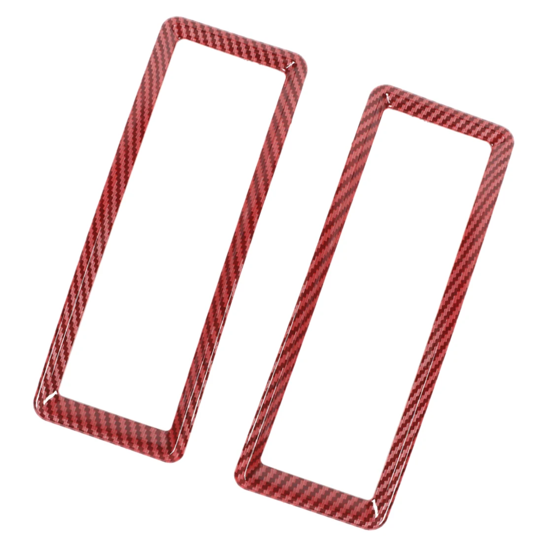 

2Pcs Red Center Console Side Air Vent Outlet Trim Carbon Fiber Style ABS Plastic Fit for Dodge Ram 2010 2011 2012 2013 2014-2017