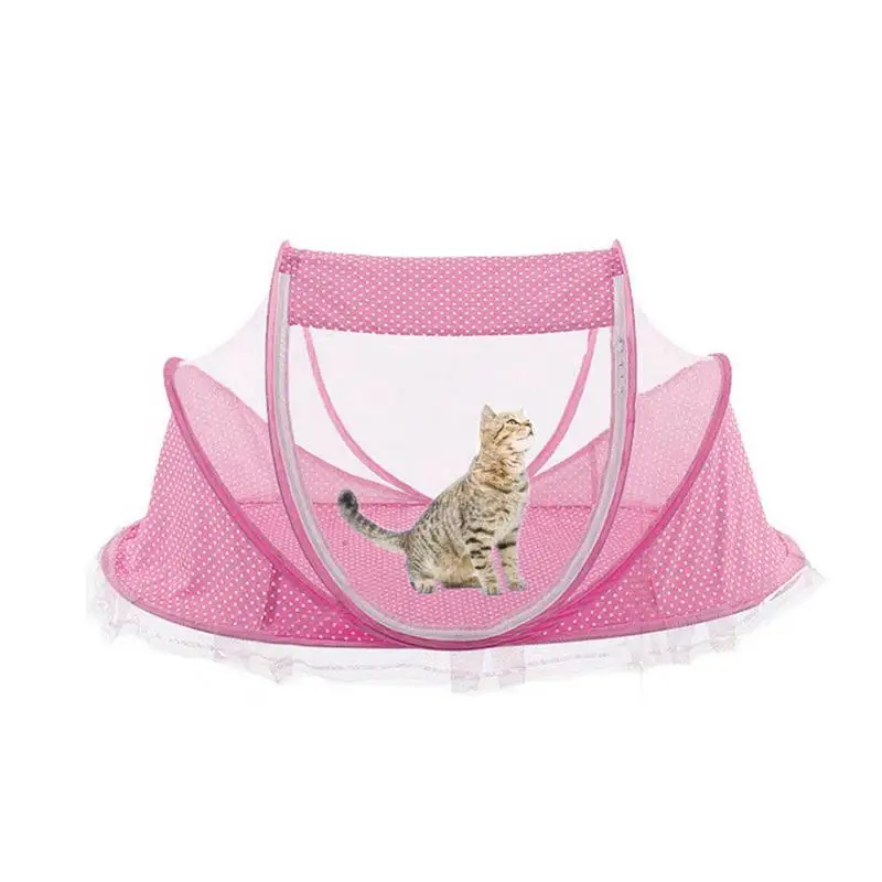 

Cat Bed Cat House Lightweight Pet Foldable Playpen Portable Dog House Bed Folding Cat Small Dogs Puppy Playing Bed