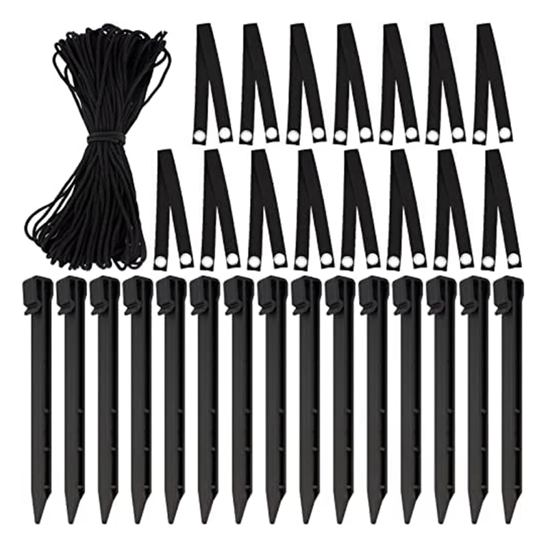 

31 Pcs Tree Stake Kits,Anchoring Tree Stakes+Tree Straps+Rope for Young Trees Against Wind,for Sapling Straight Up Fix