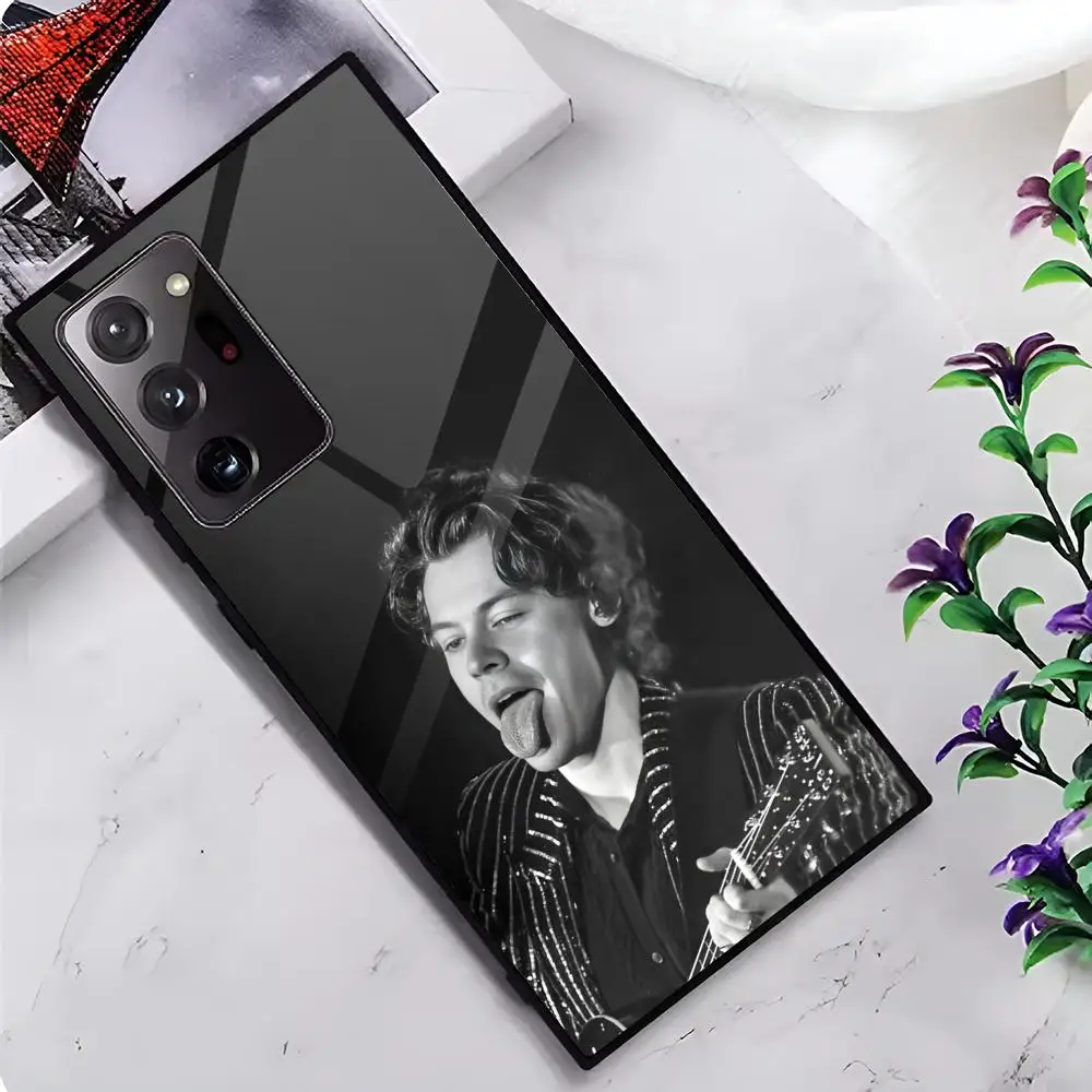 Singer H-Harry S-Styles MAISTO Чехол для телефона Стеклянный чехол Samsung Galaxy S20 S21 S22 S23 S24 Note20 Ultra