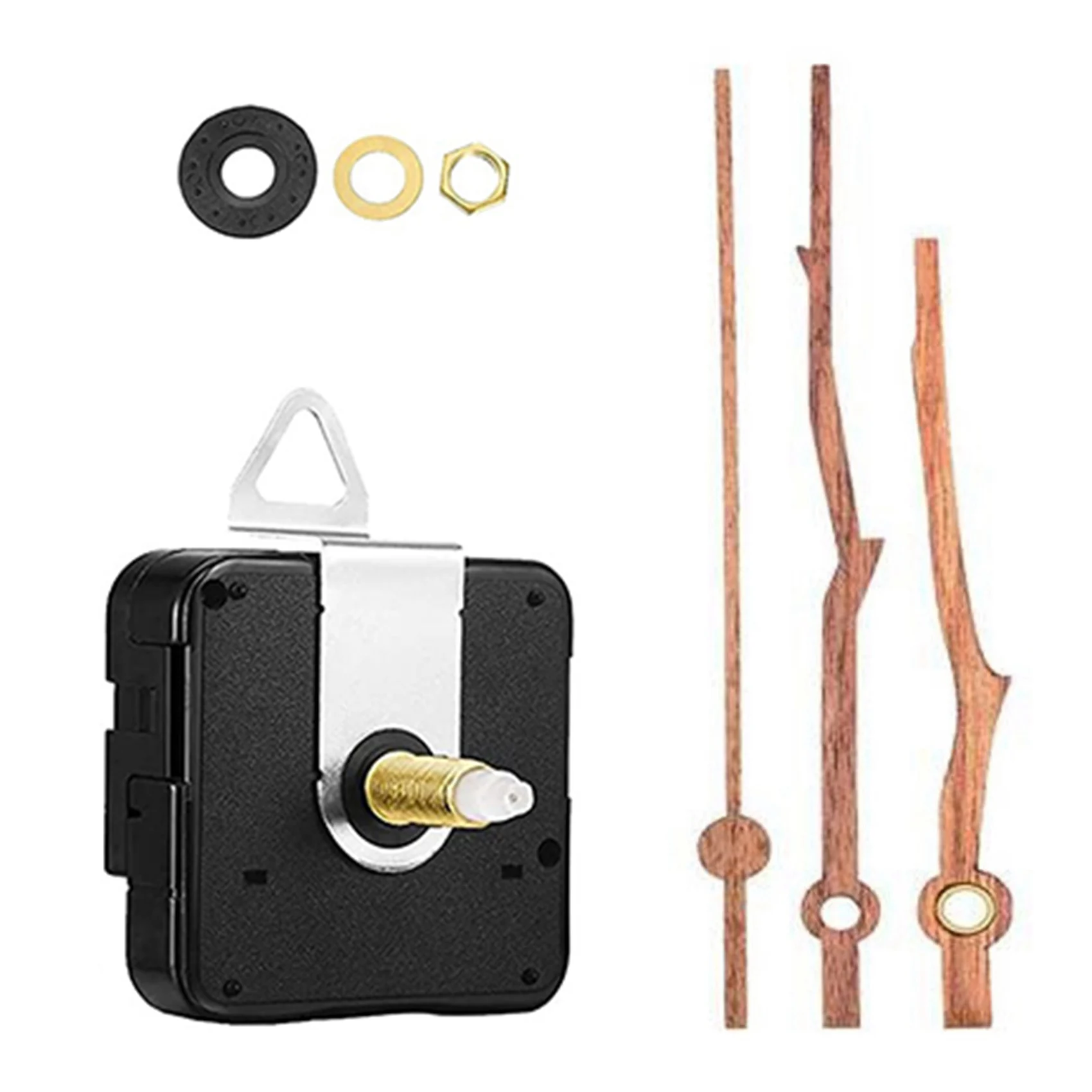 

DIY Silent Quartz Movement Mechanism Wall Clock 20mm Hands Clock for 12 Inch Clock Replaced Parts,Branch Wood