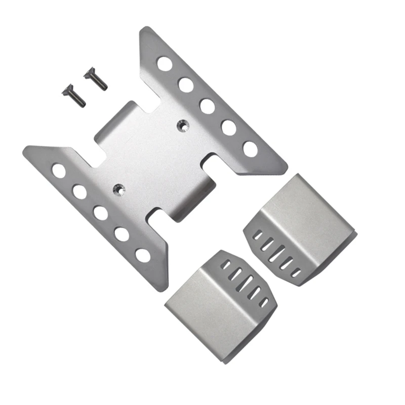 

3Pcs Metal Stainless Steel Chassis Armor Axle Protector Skid Plate Set for Axial SCX6 1/6 RC Crawler Car Upgrade Parts