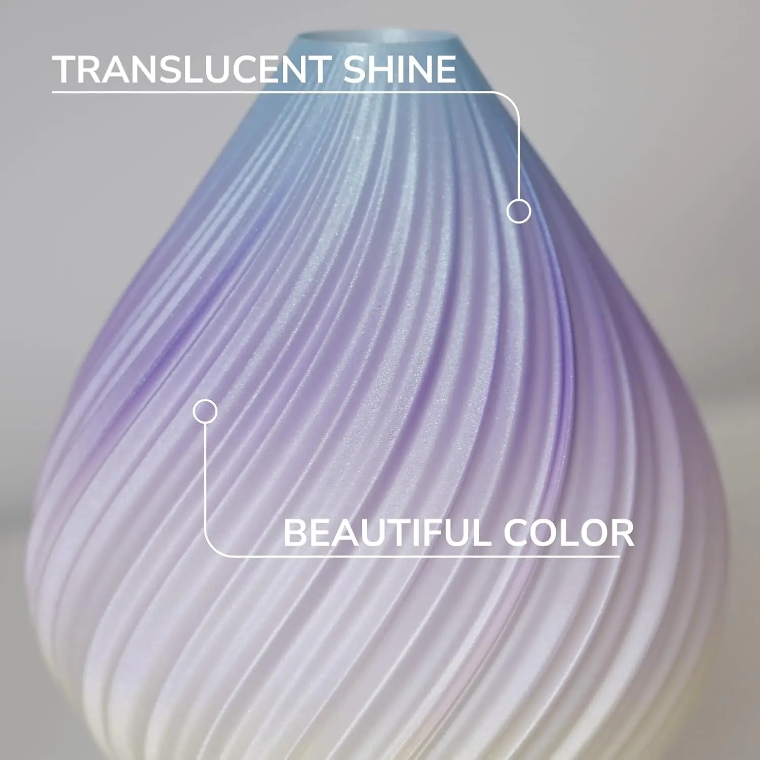 Фото Филамент Polymaker Panchroma Gradient Celestial PLA 1.75 мм, 1 кг, бесшовный радужный градиентный материал для 3D-принтеров №3